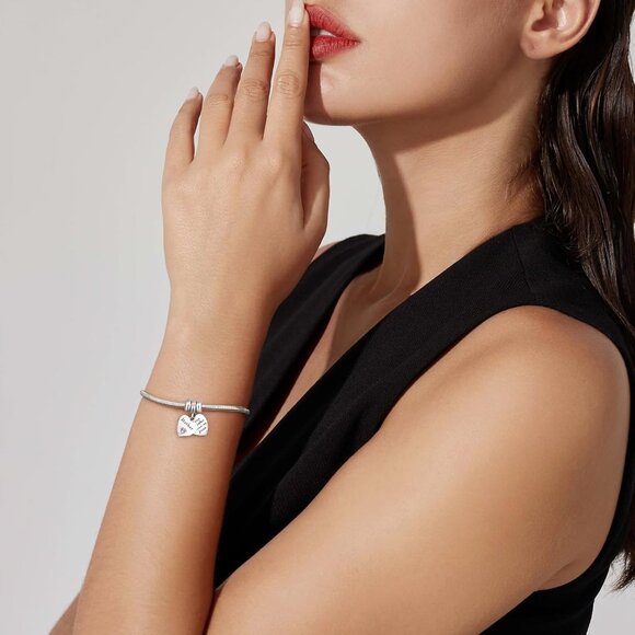 Luxury 925 Sterling Silver Bead Stoppers for Pandora Bracelets, Durable Spacer C - Picture 5 of 9